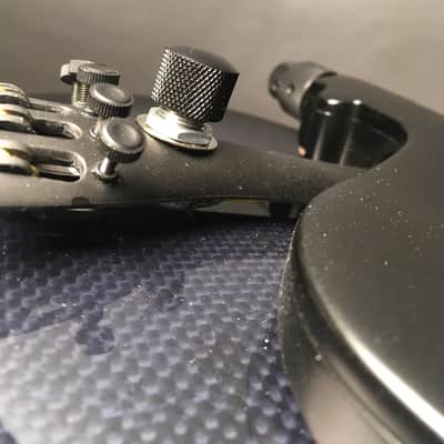5-String Acoustic Electric Glasser Carbon Compsite Violin, Dark Blue image 8