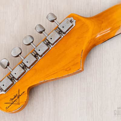 2023 Fender Custom Shop 1961 Stratocaster Heavy Relic Olympic White w/ Case, CoA image 5