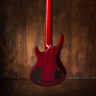 Wolf 5 String Jazz Bass Transparent Red Bass 2016 w/ Gigbag image 6