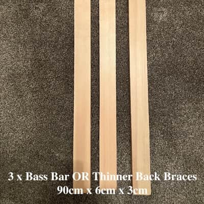 Double Bass complete set of blocks and linings 20 years aged, European spruce image 5