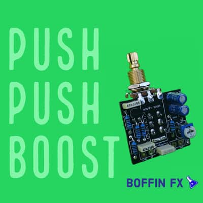 Boffin FX Push Push Boost V2 Electric Guitar Onboard Effect Preamp +20 dB Gain 9V Battery Upgrade Component image 7