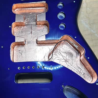 Fender Standard Stratocaster HSS Midnight Blue MIM Upgraded image 20