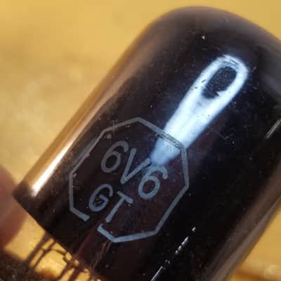 Tung-Sol Perfect 0% Tight Matched Pair (2) 6V6GT tNOS AT1000 TESTED Vacuum Tubes greyglass Black Glass Beam Power 6V6 1946-1959 image 7