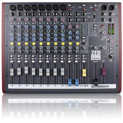 Allen & Heath ZED-60-14FX 14-Channel Mixer with 60mm Faders, Effects image 1