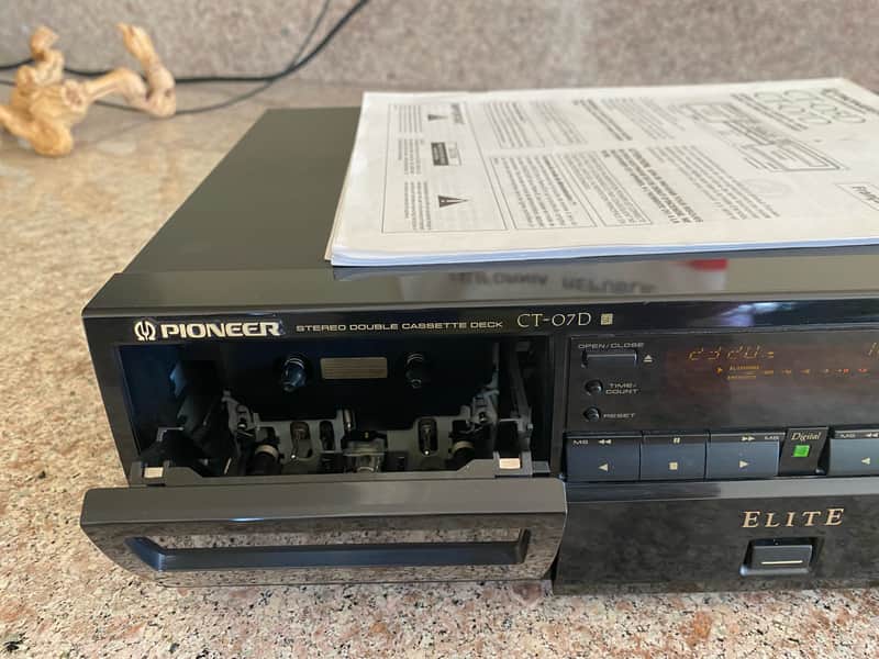 Pioneer ELITE CT-07D Stereo Double Cassette Deck | Reverb