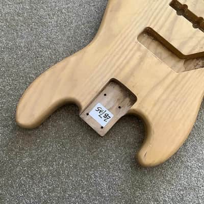 Left Handed Ash Wood Jazz Bass Style 4 String Body image 9