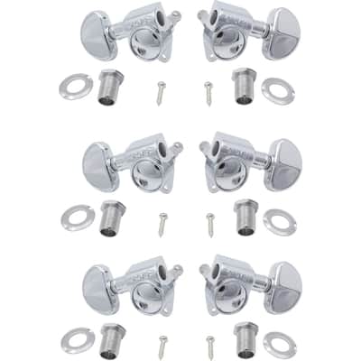 Grover RotoMatics Machine Heads 102-18C Chrome 3 and 3 Lifetime Warranty image 3
