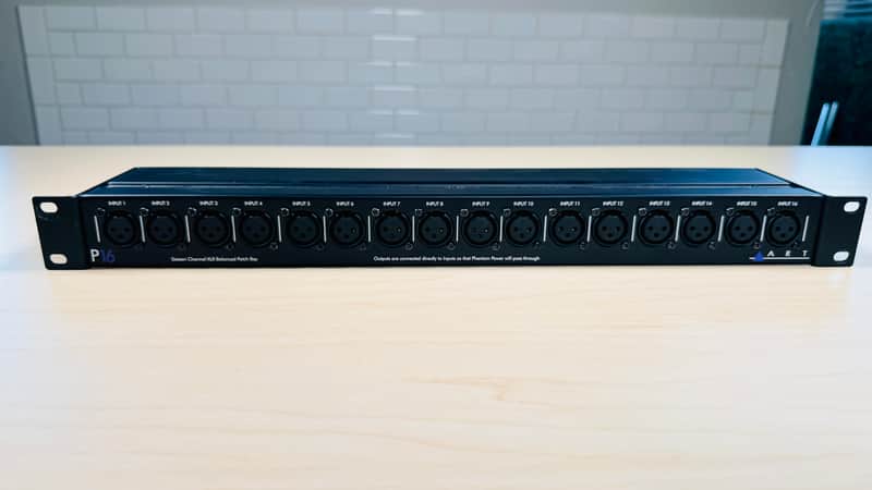 ART P16 Rackmount 16-Channel Balanced XLR Patchbay 2015 - Present - Black image 1