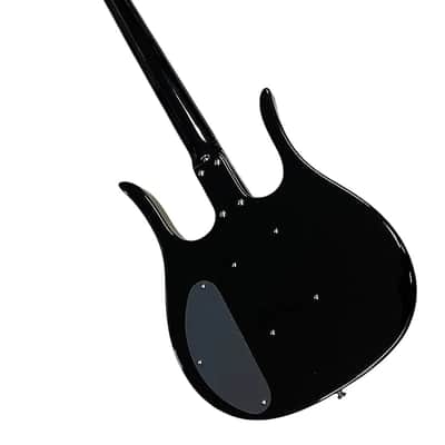 Danelectro D58LHB-BKRD 1958 Longhorn Body with F-Hole Short Scale Neck 4-String Electric Bass Guitar image 3