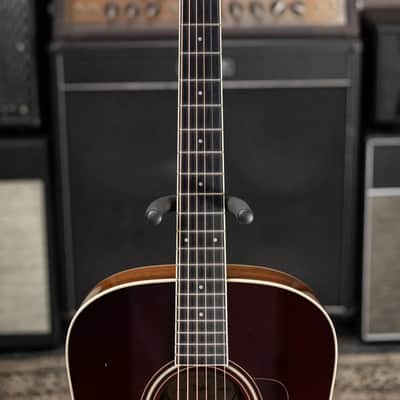 Taylor Custom Shop Dreadnought Acoustic Guitar - Vintage Sunburst with Hardshell Case - Used image 4