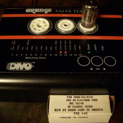 Matched Pair of RCA JRC 5814A/12AU7/ECC82 Milspec Preamp Vacuum Tubes image 3