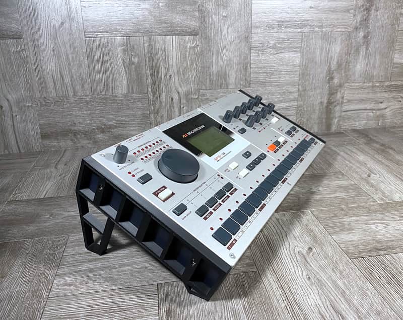 25º End Cheeks for ELEKTRON Machinedrum / Analog Four / RYTM / Octatrack -BLACK -by KZcraftworks USA image 1