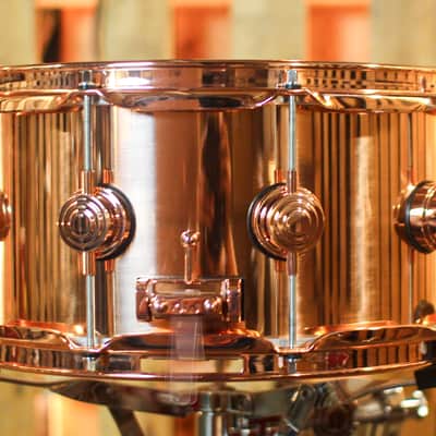 DW 6.5x14 Collector's Polished Copper Snare Drum w/ Copper Hardware image 4