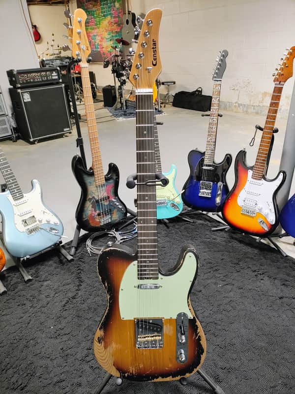 Censtar - Relic Telecaster Style 2024 - Relic Sunburn image 1