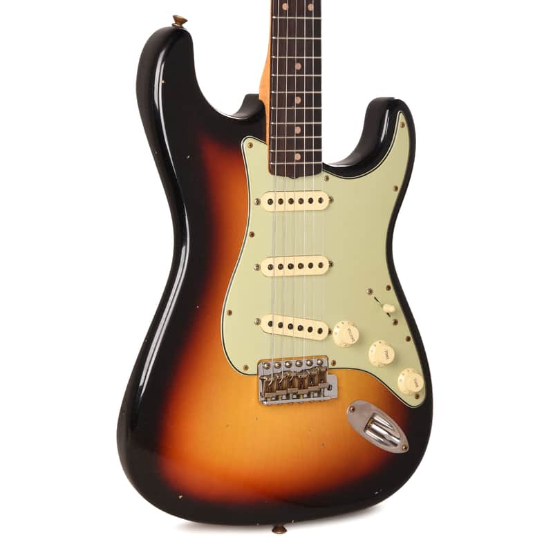 Fender Custom Shop 2026 Time Machine 1960 Stratocaster Journeyman Relic Bleached 3-Tone Sunburst (Serial #CZ591635) image 1