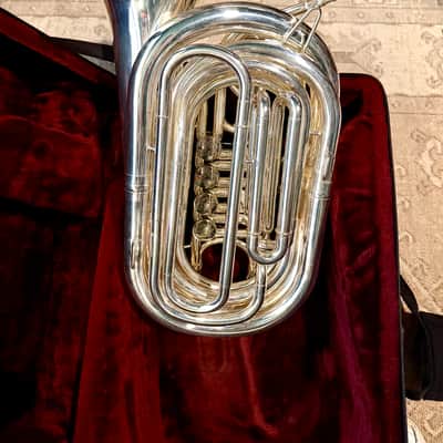 Wessex Mighty Midget TB160 Silver Plated Tornister Travel BBb Pocket Tuba image 5