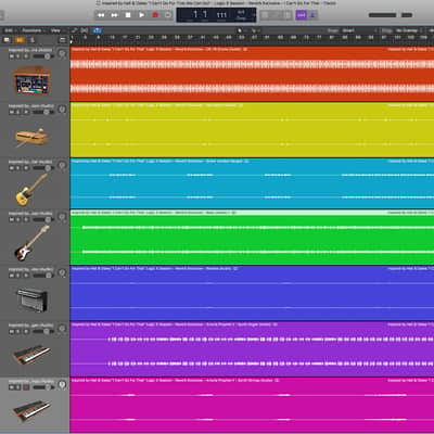 Inspired by Hall & Oates "I Can't Go For That (No Can Do)" Logic X Session - Reverb Exclusive image 2