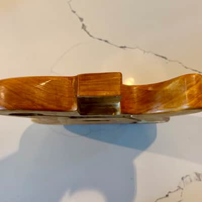 Warmoth Telecaster Body Natural Amber – Contoured – Universal Neck Rout – String Through image 5