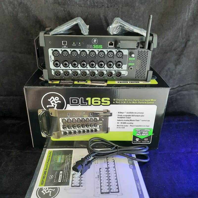 Mackie DL16S 16-Channel Rackmount Digital Mixer / Stagebox with WiFi and USB Interface (Used) -Demo image 1