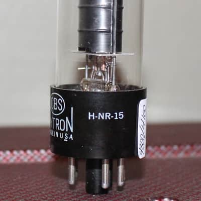 CBS HYTRON 6V6GT VT-107 BLACK PLATE D GETTER TEST NOS++ VINTAGE 1950's image 2