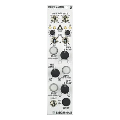 Endorphin.es Golden Master Eurorack Multi Band Compressor Module (Silver) image 2