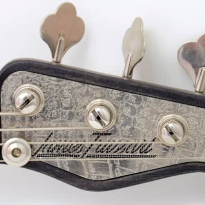 James Trussart Steelcaster Bass (2005) Shiny Gator Engraved (Holey) image 13