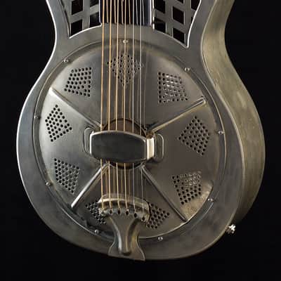Republic Highway 61 style #7100R "14 Fret" Resonator Relic Nickel w/ Pickup (058) image 1