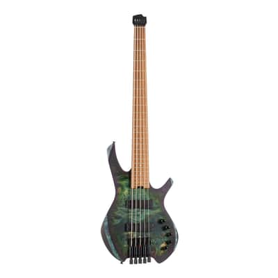 Cort Space 5 Headless 5-String Electric Bass Guitar-Star Dust Black *USA Small Business* image 3