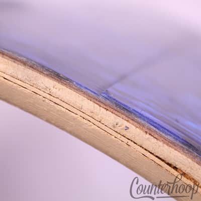 Leedy 20x14"Bass Drum Shell Blue Agate Wrap SlingerLeedy Slingerland Vintage 60s image 9