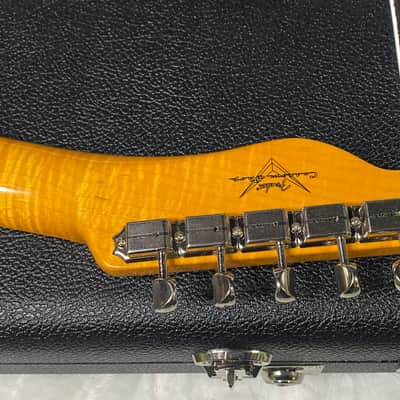 NEW! Fender Custom Shop Flamethrower Telecaster Custom - NOS - Modern Specs - Texas Special Pick-Ups - AAAA Flamed Neck - Purple Sparkle - Authorized Dealer - 7.8lbs - G07233 image 12