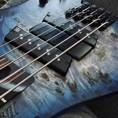 Ibanez EHB1505-MS Bass Workshop 2023 - 2024 - Pacific Blue Burst Flat image 3