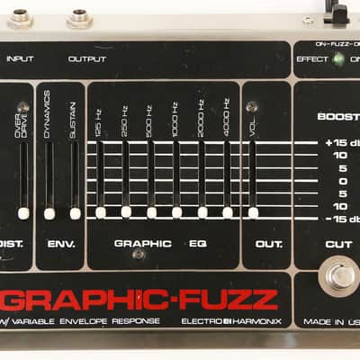 electro-harmonix GRAPHIC FUZZ ギターエフェクター Graphic Fuzz | DISCONTINUED 2023 | EQ / Distortion / Sustainer