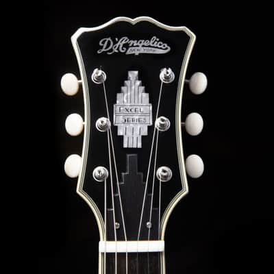 D'Angelico DAEDCTSLBSNS EXCEL DC TOUR Double Cutaway Semi-Hollow Body 3 Piece Maple/Walnut/Maple Neck 6-String Electric Guitar w/Gig Bag image 10