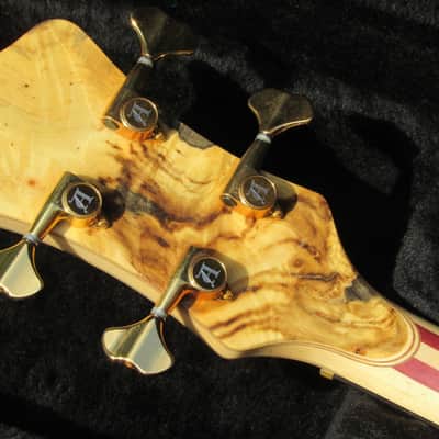 2003 Alembic Stanley Clarke FRETLESS BUCK-EYE BURL Europa Electronics - STUNNING! image 8
