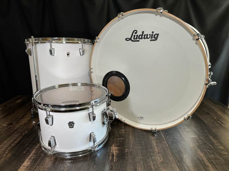 Ludwig Neusonic 3pc (12/16/22) - Aspen White image 1