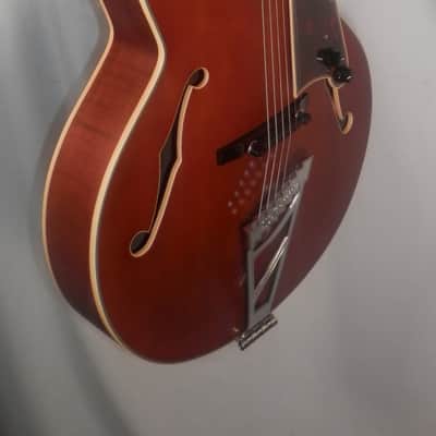 D'Angelico Premier EXL-1 Satin Walnut Hollowbody Archtop Electric with gig bag DAPEXL1SWLT image 5