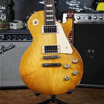 Preowned 2017 Gibson Les Paul Tribute Electric Guitar - Satin Faded Honey Burst w/ Gator Hardshell Case image 2