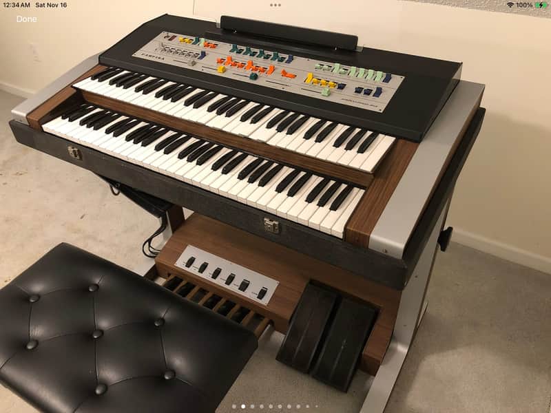 Farfisa Professional Duo Model P252 Circa 1970 | Reverb