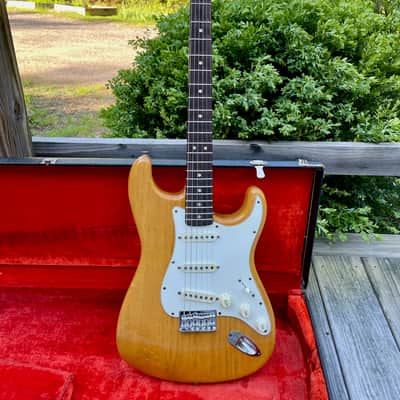 Vintage 1974 Fender Stratocaster Natural Hardtail image 7