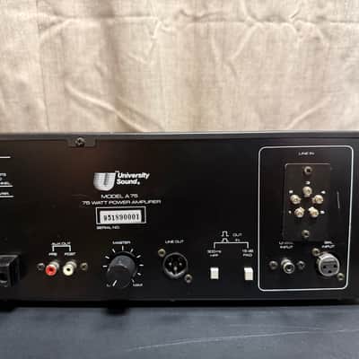 University Sound A75 Power Amplifier Mid-90's image 4