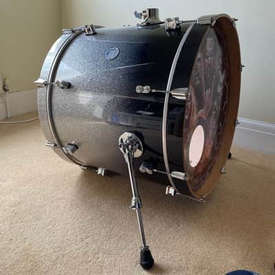 PDP Concept Maple 8-Piece Shell Pack - Silver to Black Sparkle Fade (Upgraded Double Kick Drum Setup) image 6