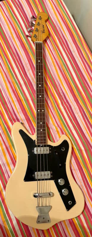 extremely rare Welson electric bass vintage1960s - White - made in Italy image 1