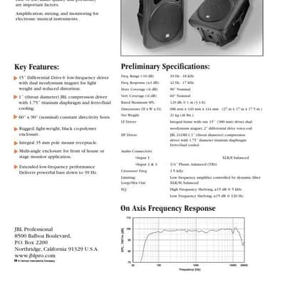 JBL EON15 2015 - Black image 3