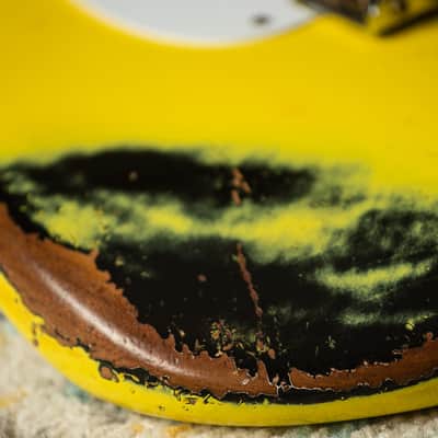 Fender Custom Shop 1957 Heavy Relic HSS Stratocaster - Graffiti Yellow/Black image 20