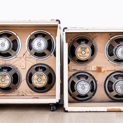 1983 Marshall JCM 800 Mk II Master Model 2203 Vintage Tube Amp Full Stack White, EL34 100 Watt image 7
