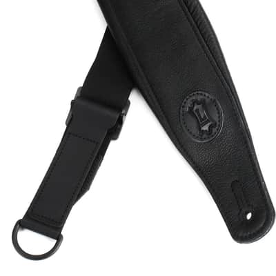 Levy's MRHGP-BLK 3.5-inch Wide Right Height Guitar Strap - Black image 1
