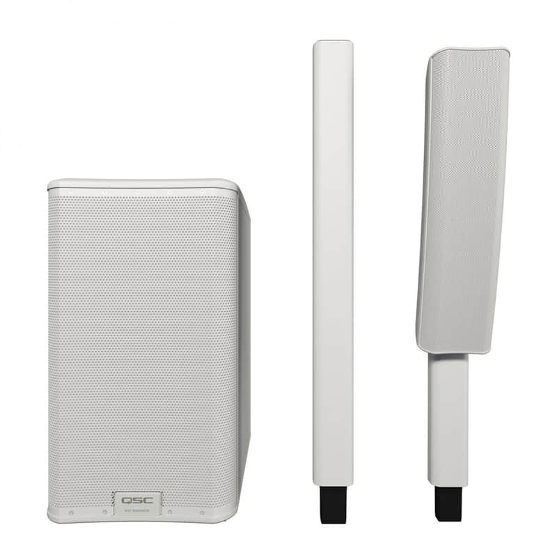 QSC KC12S 3000W 12" Active Column Subwoofer (White) image 1