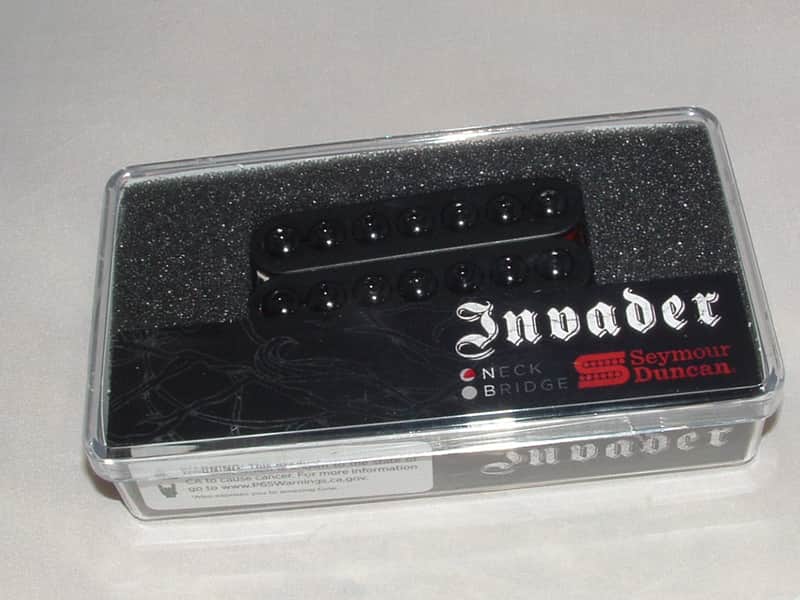 Seymour Duncan 7-String Invader Neck Pickup Passive Mount (Black Metal Cover) New with Warranty image 1