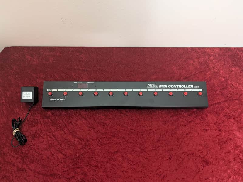 ADA MC-1 1980s MIDI Controller Foot Switch Vintage – Clean with Original Power Supply image 1