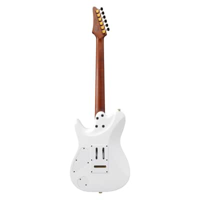 Ibanez LB1WH Lari Basilio Signature Electric Guitar w/Case - White image 8
